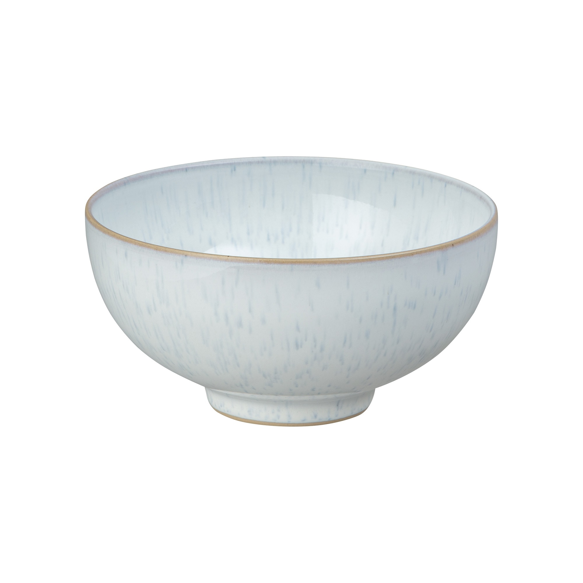 Product photograph of White Speckle Rice Bowl from Denby Retail Ltd